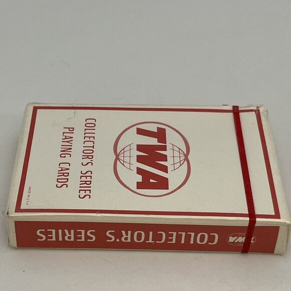 Vintage TWA Collector’s Series Bridge Size Playing Cards Sealed Boeing 707 1959 - Picture 9 of 16